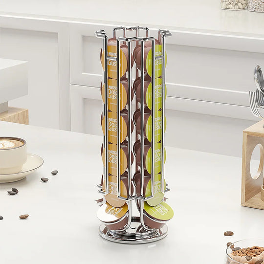 Support de rangement pour capsules de café rotatif 3