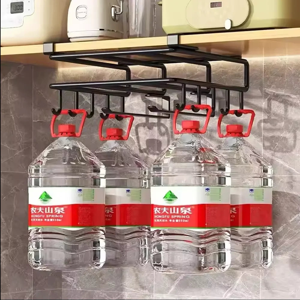 Support de rangement suspendu de cuisine multifonctionnel 1