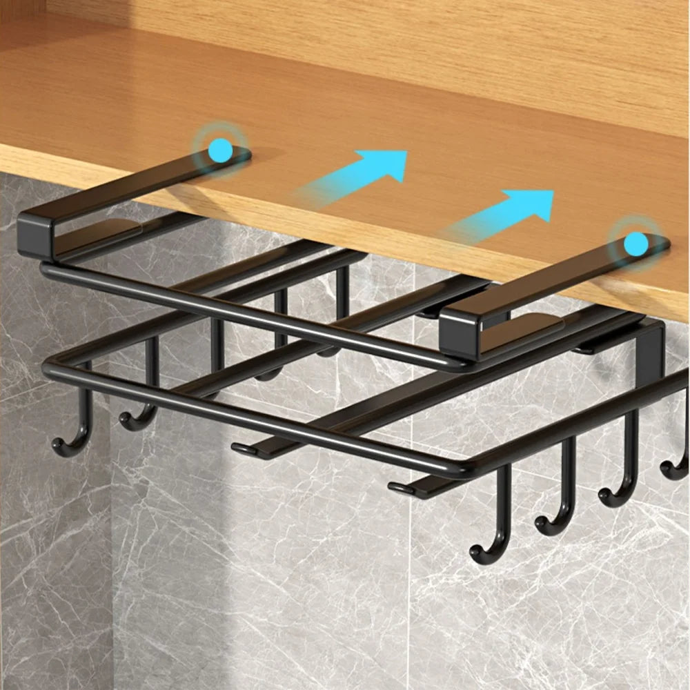 Support de rangement suspendu de cuisine multifonctionnel 3