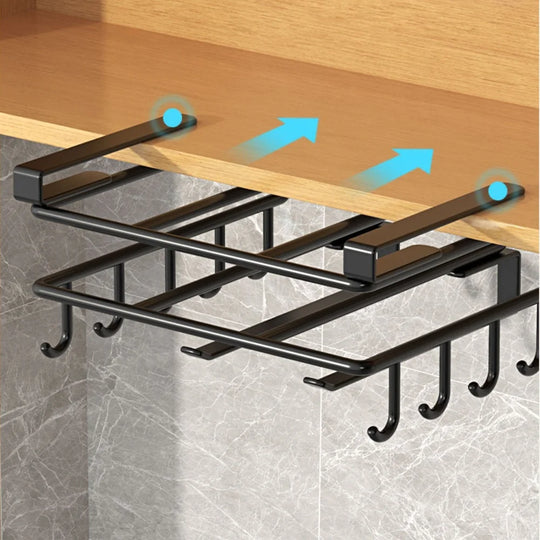 Support de rangement suspendu de cuisine multifonctionnel 3