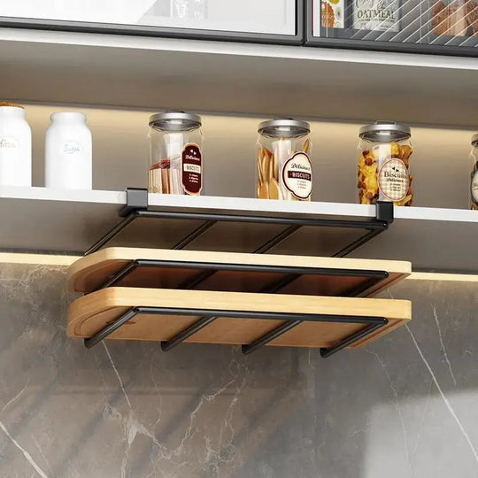 Support de rangement suspendu de cuisine multifonctionnel 4