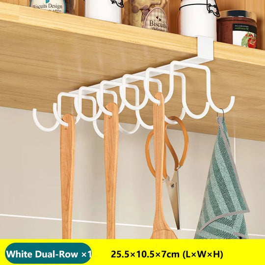 Support de rangement suspendu de cuisine multifonctionnel 8