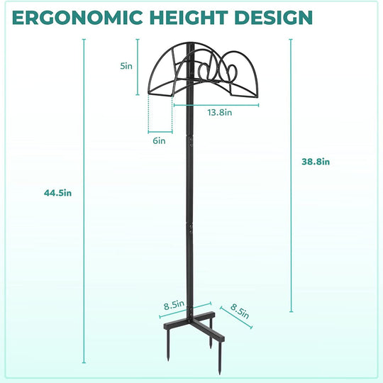 Support de tuyau d'arrosage extérieur en fer forgé décoratif pour jardin 3