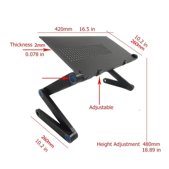 Support pour ordinateur portable réglable 2