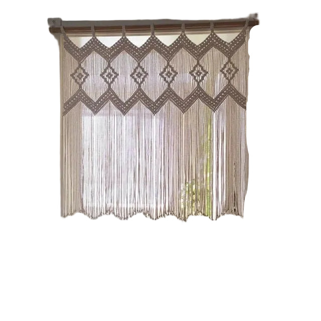 Suspended Macramé Drapery Bowl 0