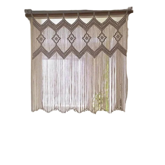 Suspended Macramé Drapery Bowl 0