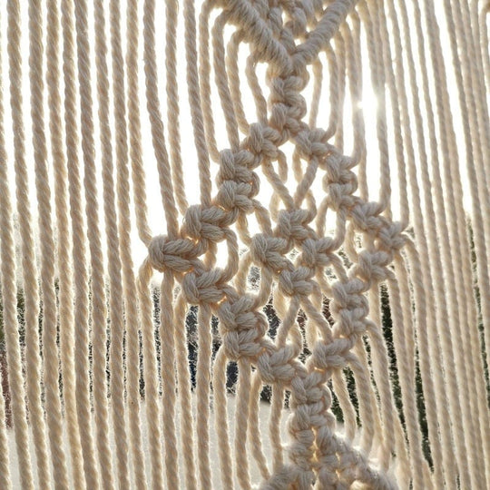 Suspended Macramé Drapery Bowl 7
