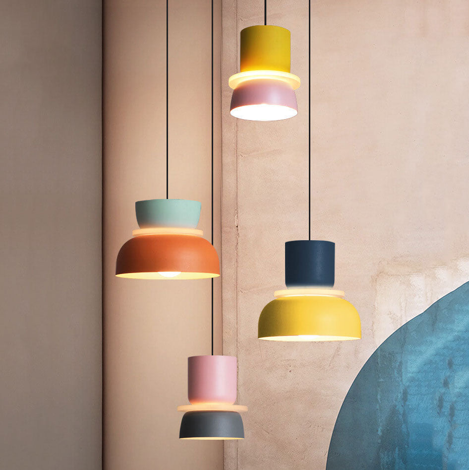 Suspension LED Scandinave Colorée Moderne 1