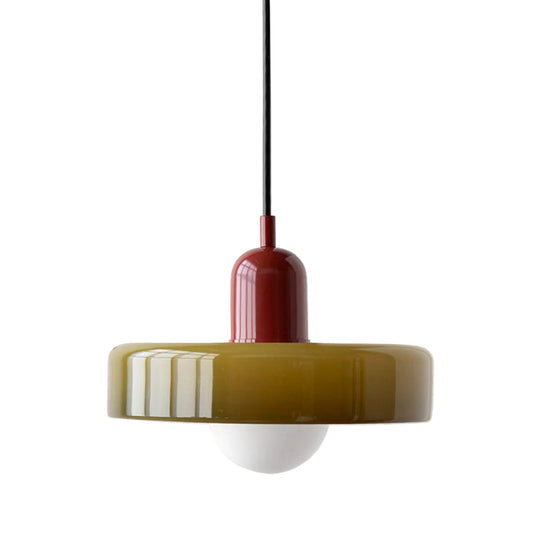 Suspension Luminaire en Verre Coloré Design Moderne 0