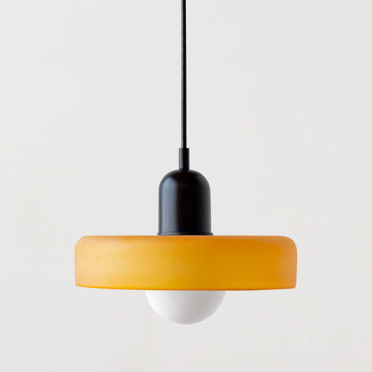 Suspension Luminaire en Verre Coloré Design Moderne 17