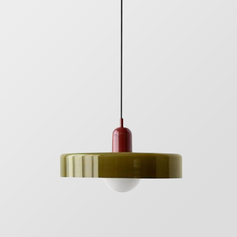 Suspension Luminaire en Verre Coloré Design Moderne 2