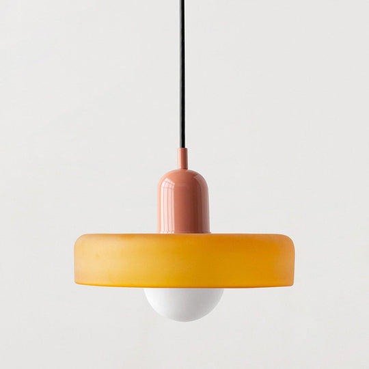 Suspension Luminaire en Verre Coloré Design Moderne 23