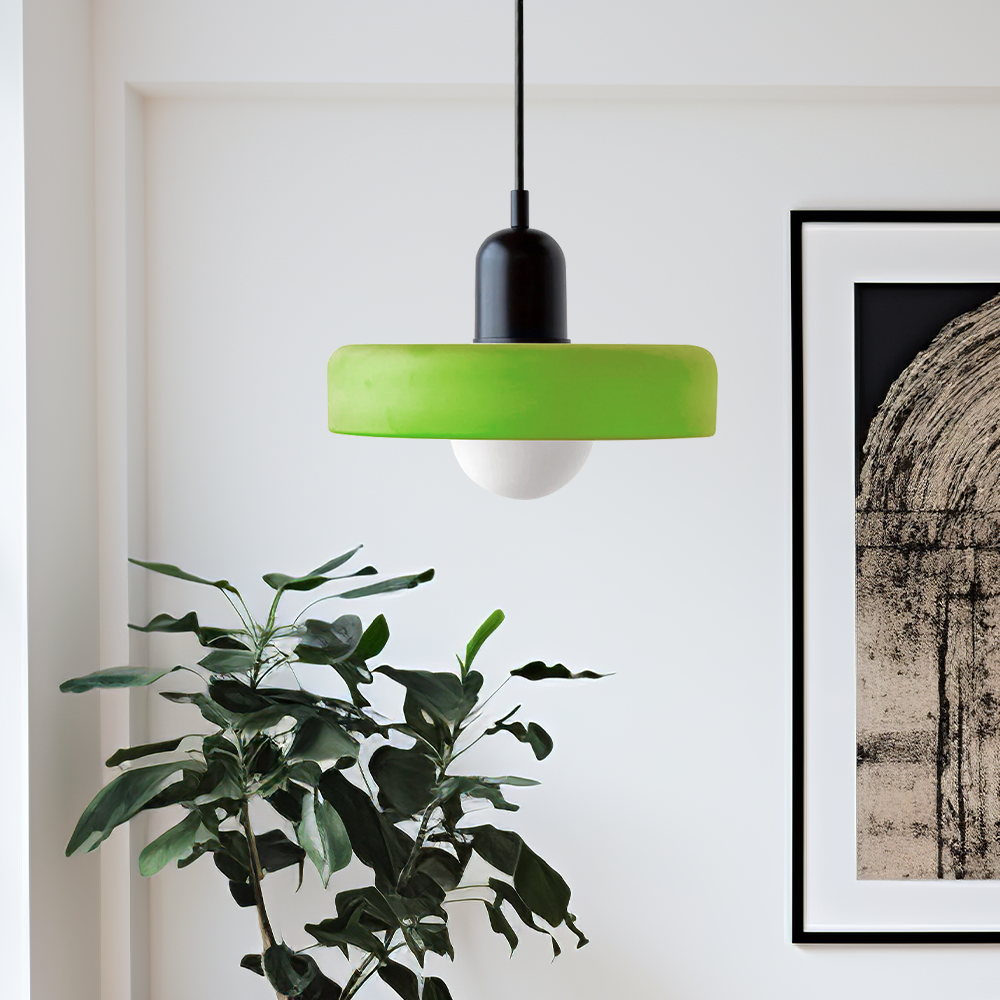 Suspension Luminaire en Verre Coloré Design Moderne 28