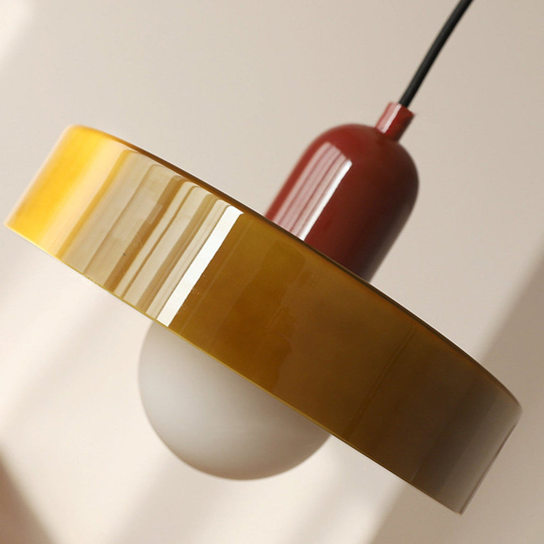 Suspension Luminaire en Verre Coloré Design Moderne 3
