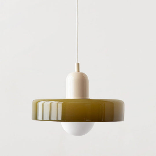 Suspension Luminaire en Verre Coloré Design Moderne 30