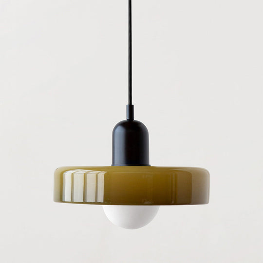 Suspension Luminaire en Verre Coloré Design Moderne 8