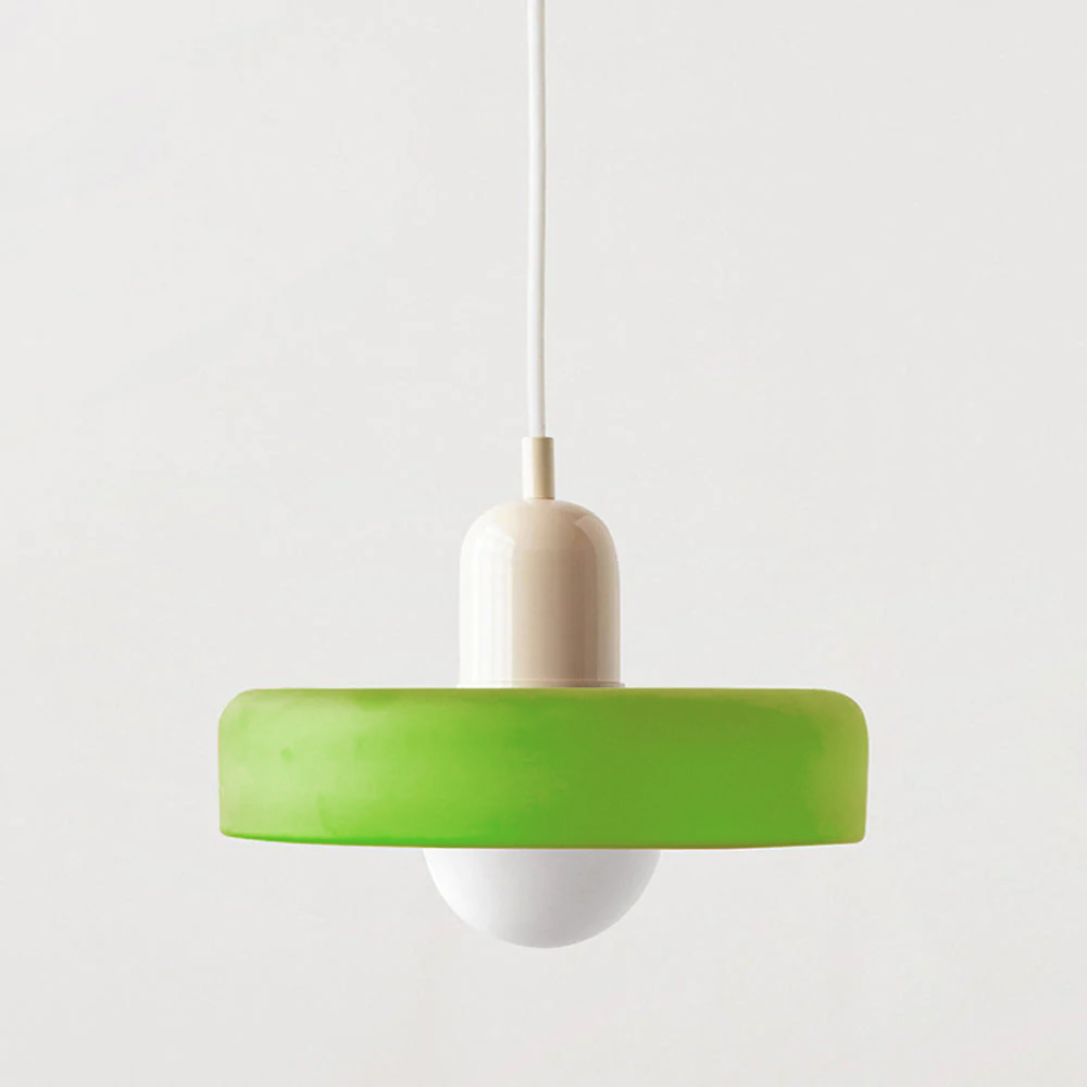 Suspension Luminaire en Verre Coloré Design Moderne 9