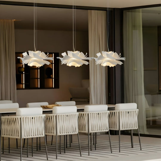 Suspension Lumineuse Design Lotus Contemporaine 2
