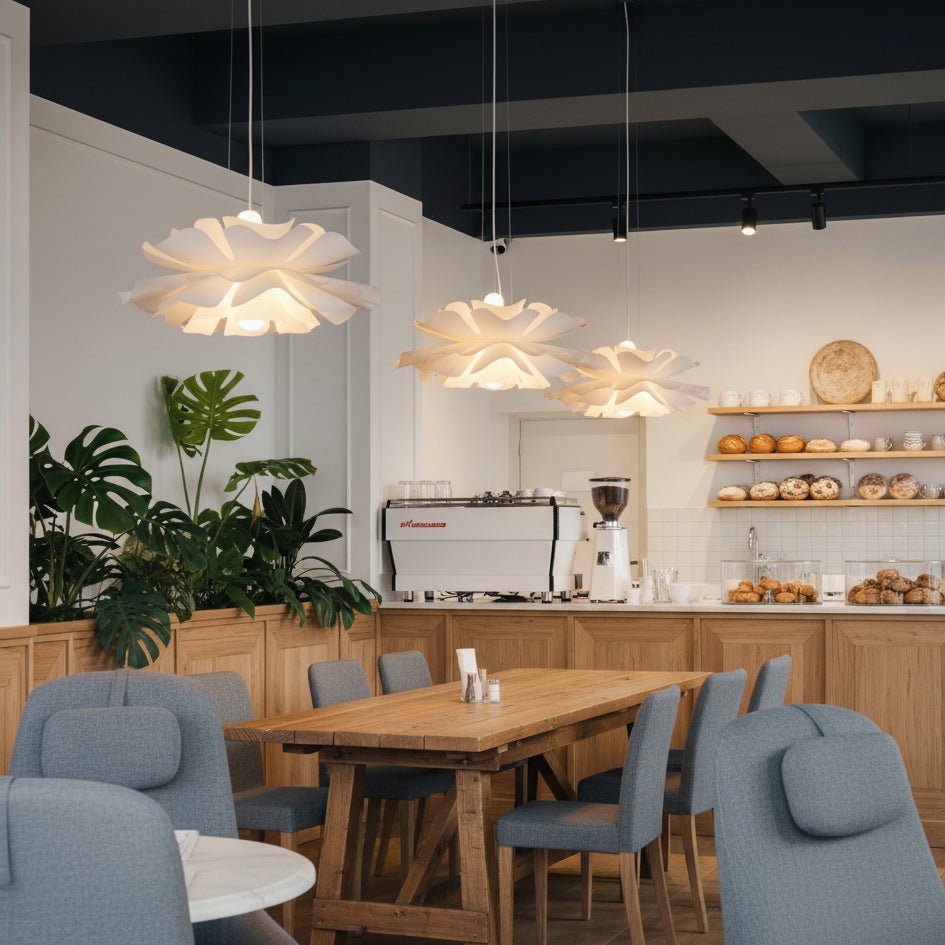Suspension Lumineuse Design Lotus Contemporaine 5