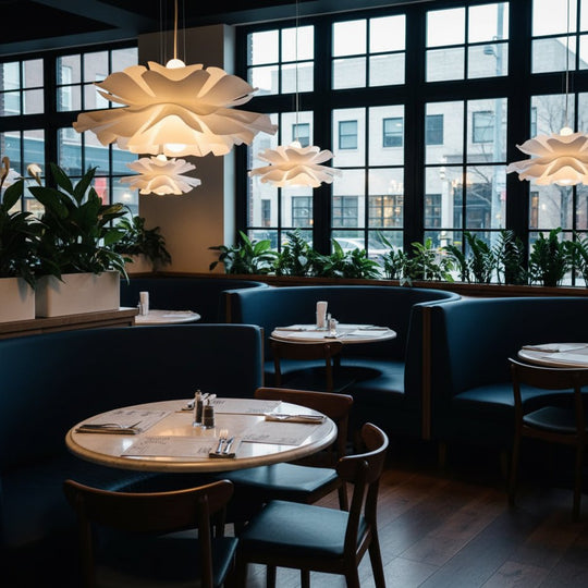 Suspension Lumineuse Design Lotus Contemporaine 6