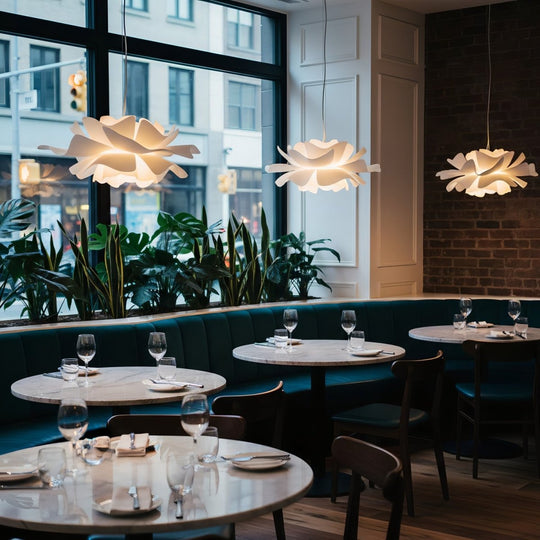 Suspension Lumineuse Design Lotus Contemporaine 7