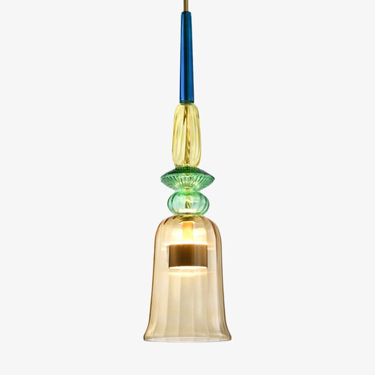 Suspension Moderne Cylindrique Colorée 10
