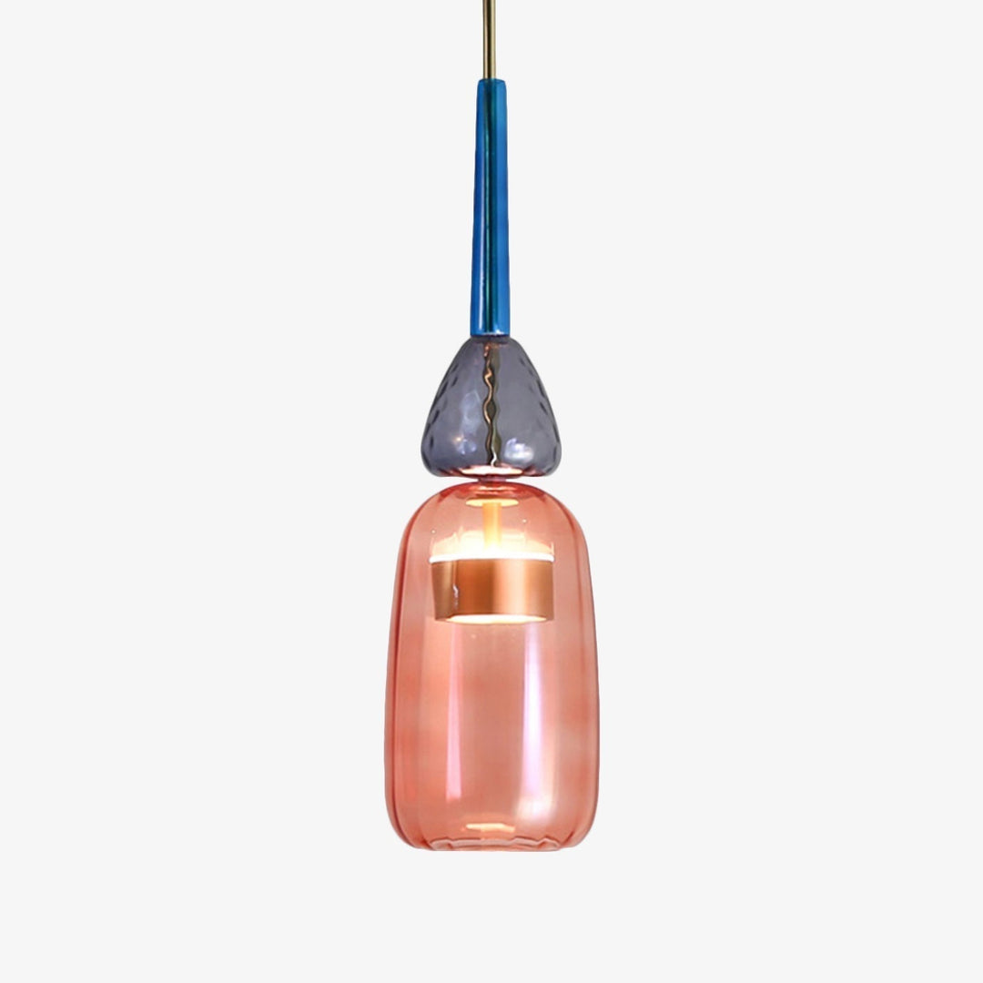 Suspension Moderne Cylindrique Colorée 7
