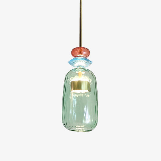 Suspension Moderne Cylindrique Colorée 9