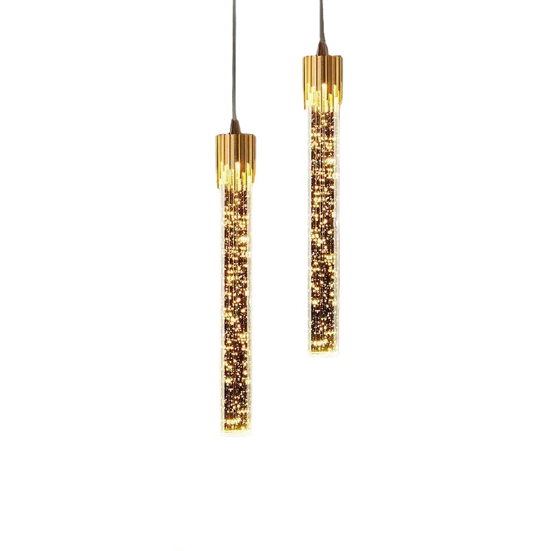 Suspension Moderne Cylindrique en Verre 0