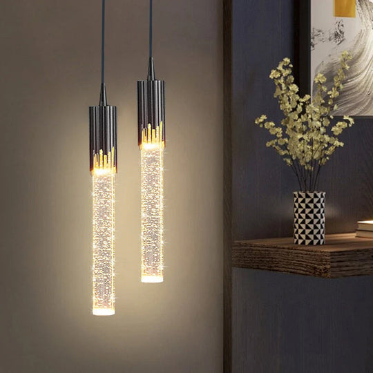 Suspension Moderne Cylindrique en Verre 5