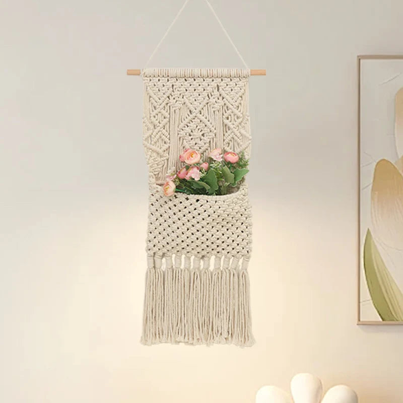 Suspension Murale Macramé Bohème pour Intérieur 1