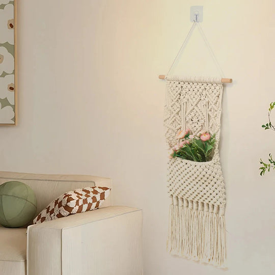 Suspension Murale Macramé Bohème pour Intérieur 3