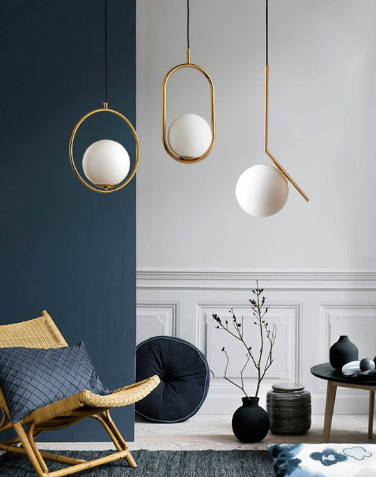 Suspension Verre Moderne Design Minimaliste Pour Intérieur 2