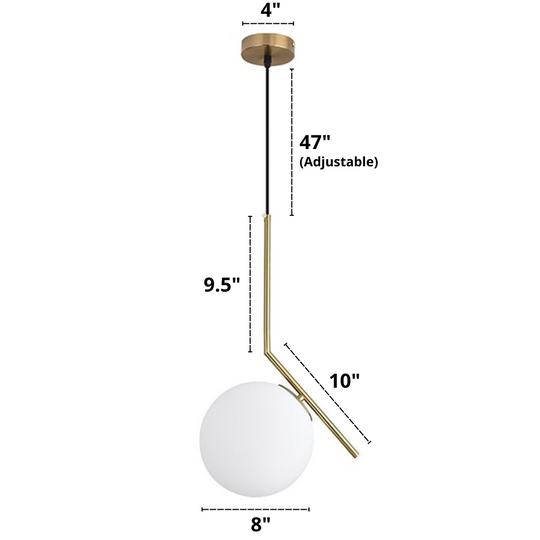 Suspension Verre Moderne Design Minimaliste Pour Intérieur 9