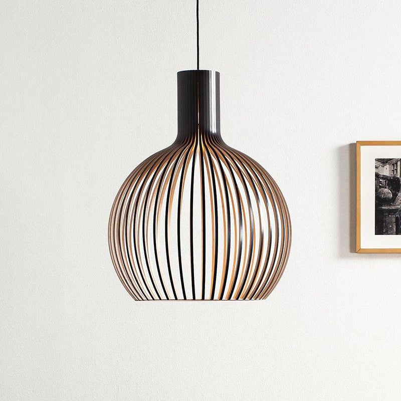 Suspension en Bois Artisanale Design Naturel 5
