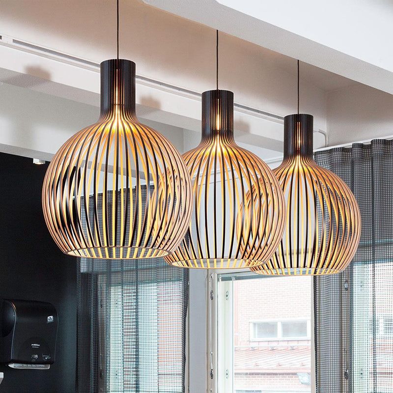 Suspension en Bois Artisanale Design Naturel 6