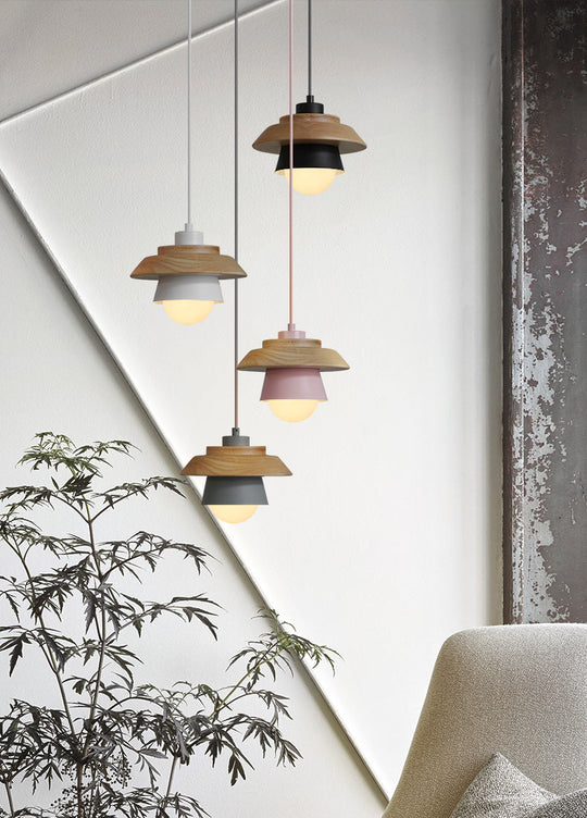 Suspension en Bois Nordique Moderne 8