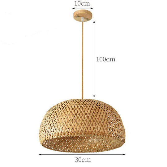 Suspension en Rotin Artisanale 10