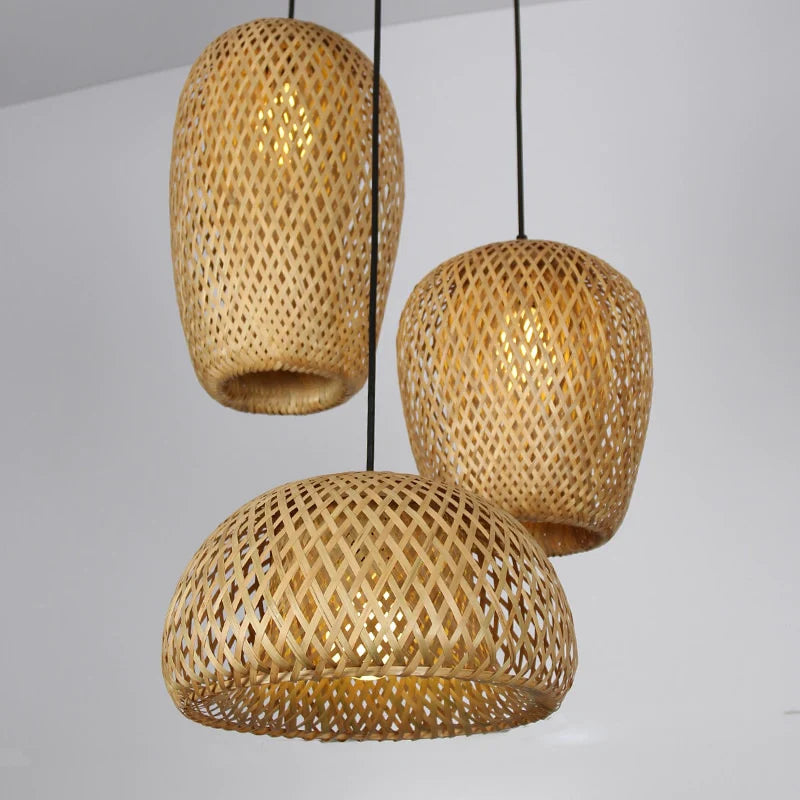 Suspension en Rotin Artisanale 2