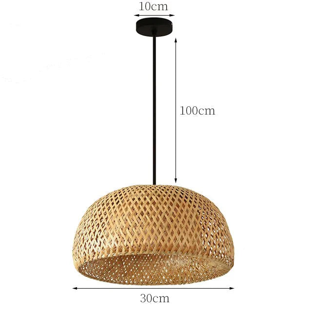 Suspension en Rotin Boho pour Intérieur 0