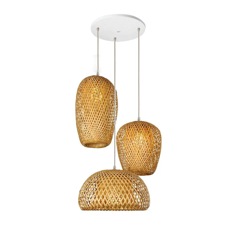 Suspension en Rotin Boho pour Intérieur 14