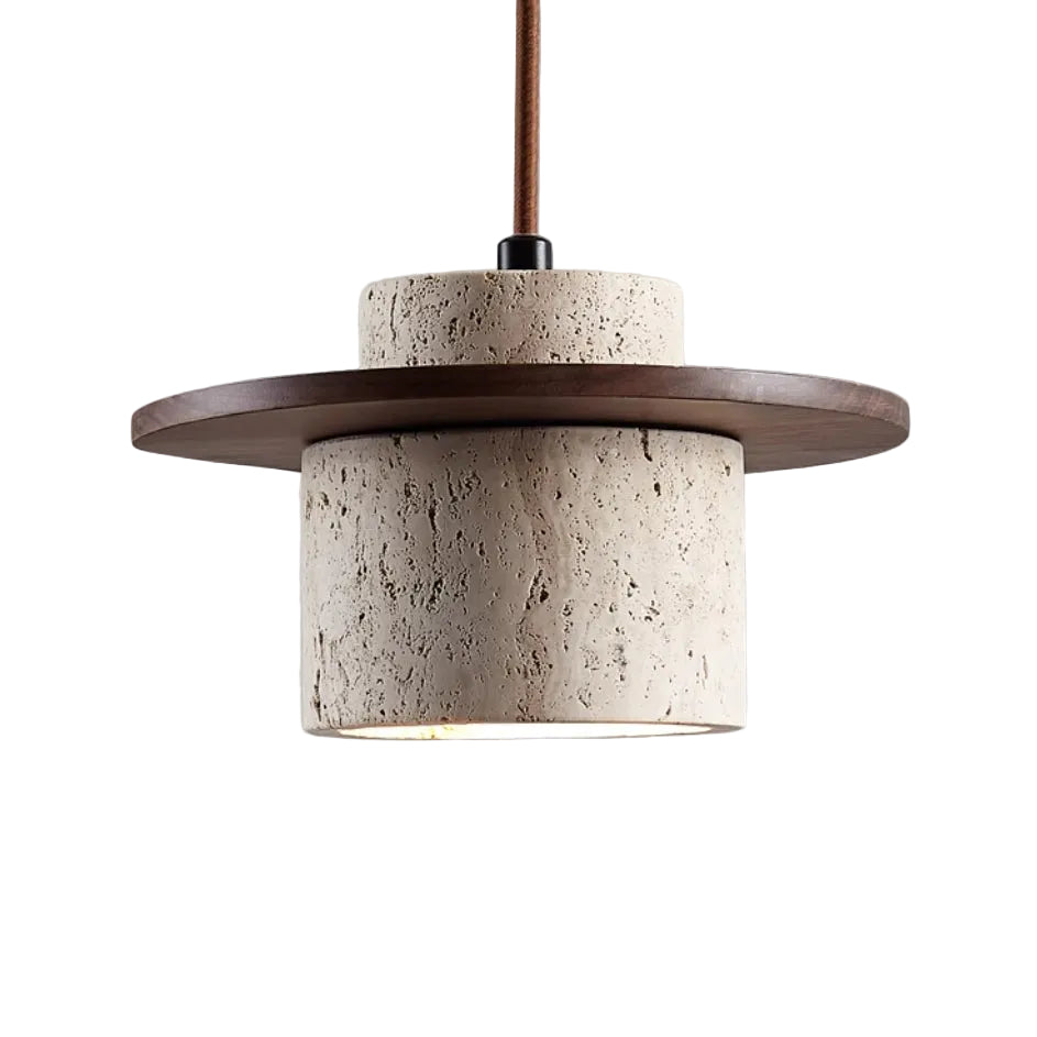 Suspension en Travertin Naturel pour Intérieur 0
