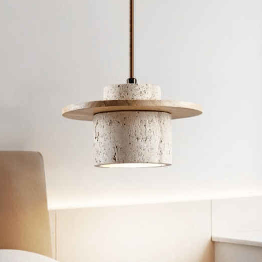 Suspension en Travertin Naturel pour Intérieur 1