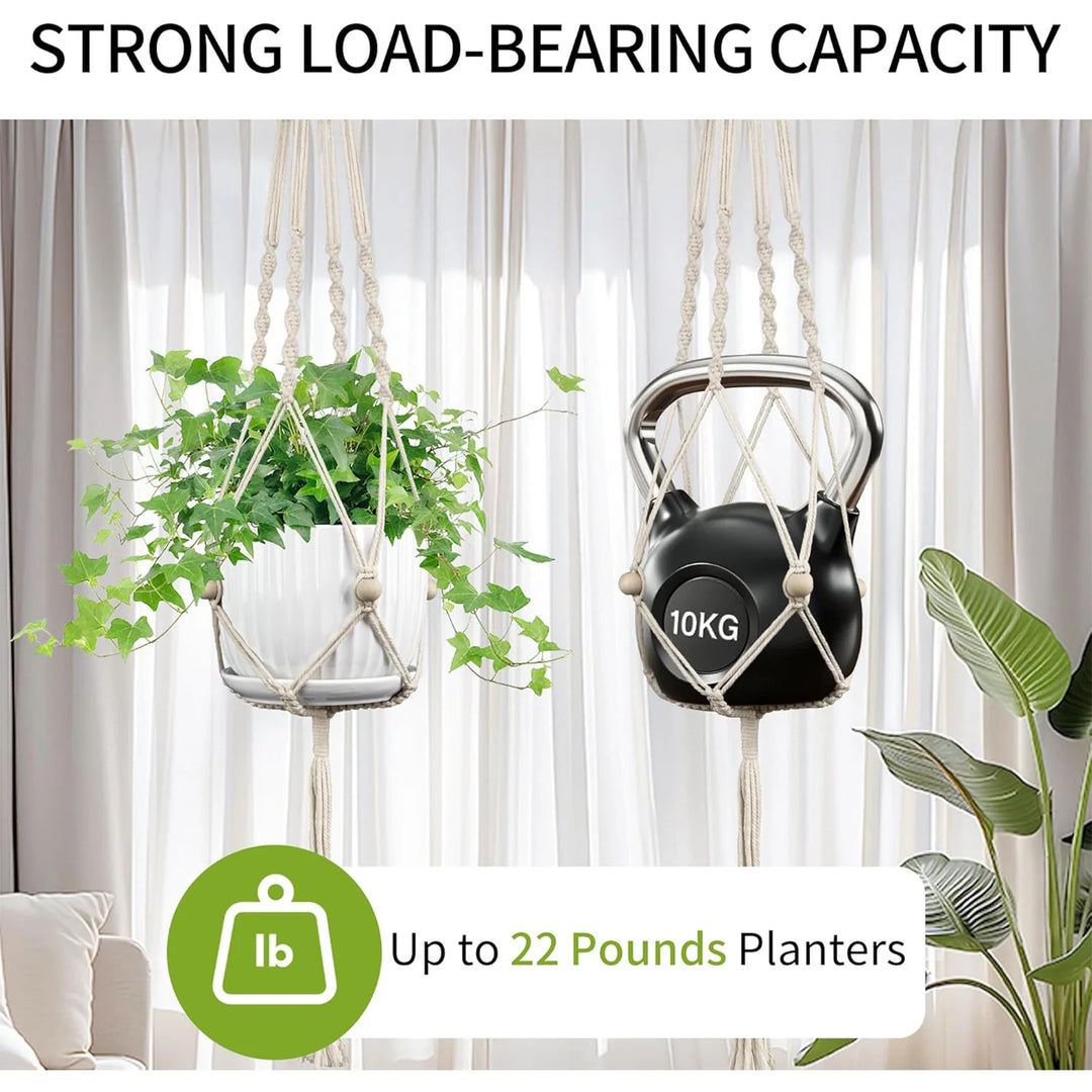 Suspension pour plante style macramé pour intérieur 3