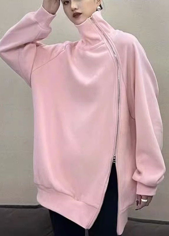 Sweat-shirt Ample à Col Roulé Ouvert pour Femme 2