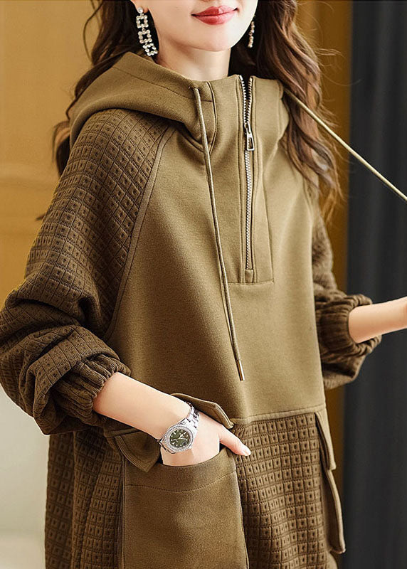 Sweat-shirt à capuche Patchwork pour Femme 2