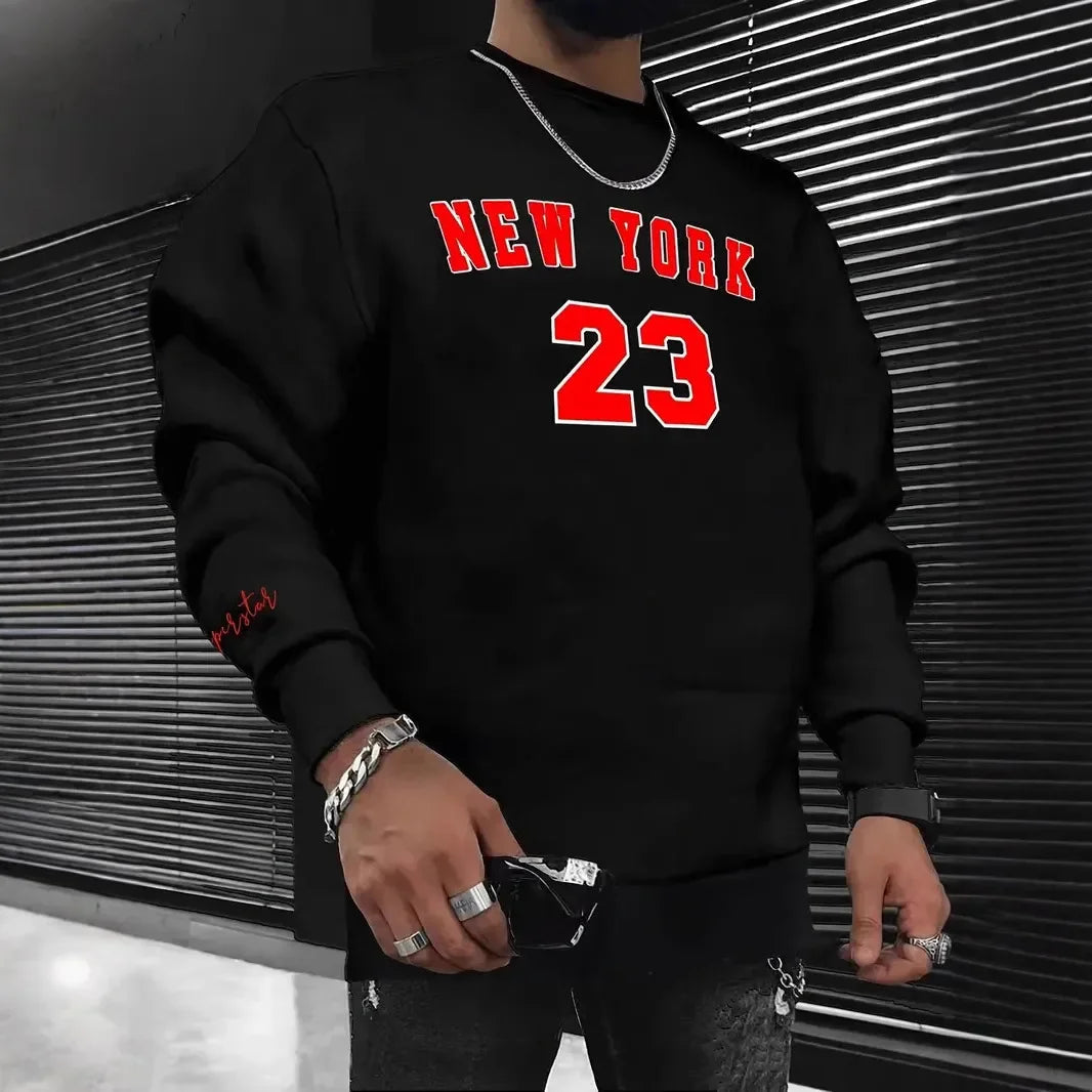 Sweat-shirt pour homme à imprimé audacieux 1