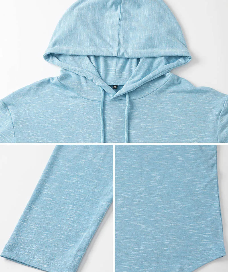Sweat À Capuche Homme Léger En Polyester Pour Activités Sportives 5