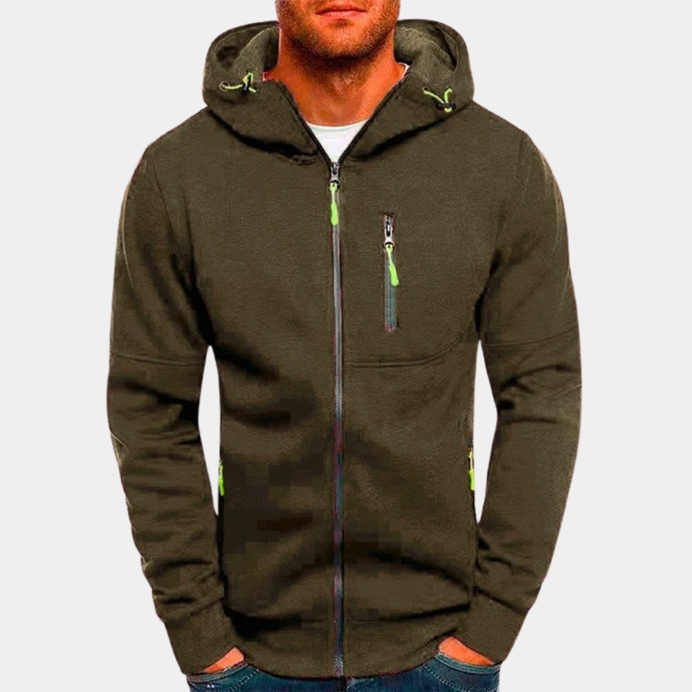 Sweat à Capuche pour Hommes avec Fermeture Éclair 9