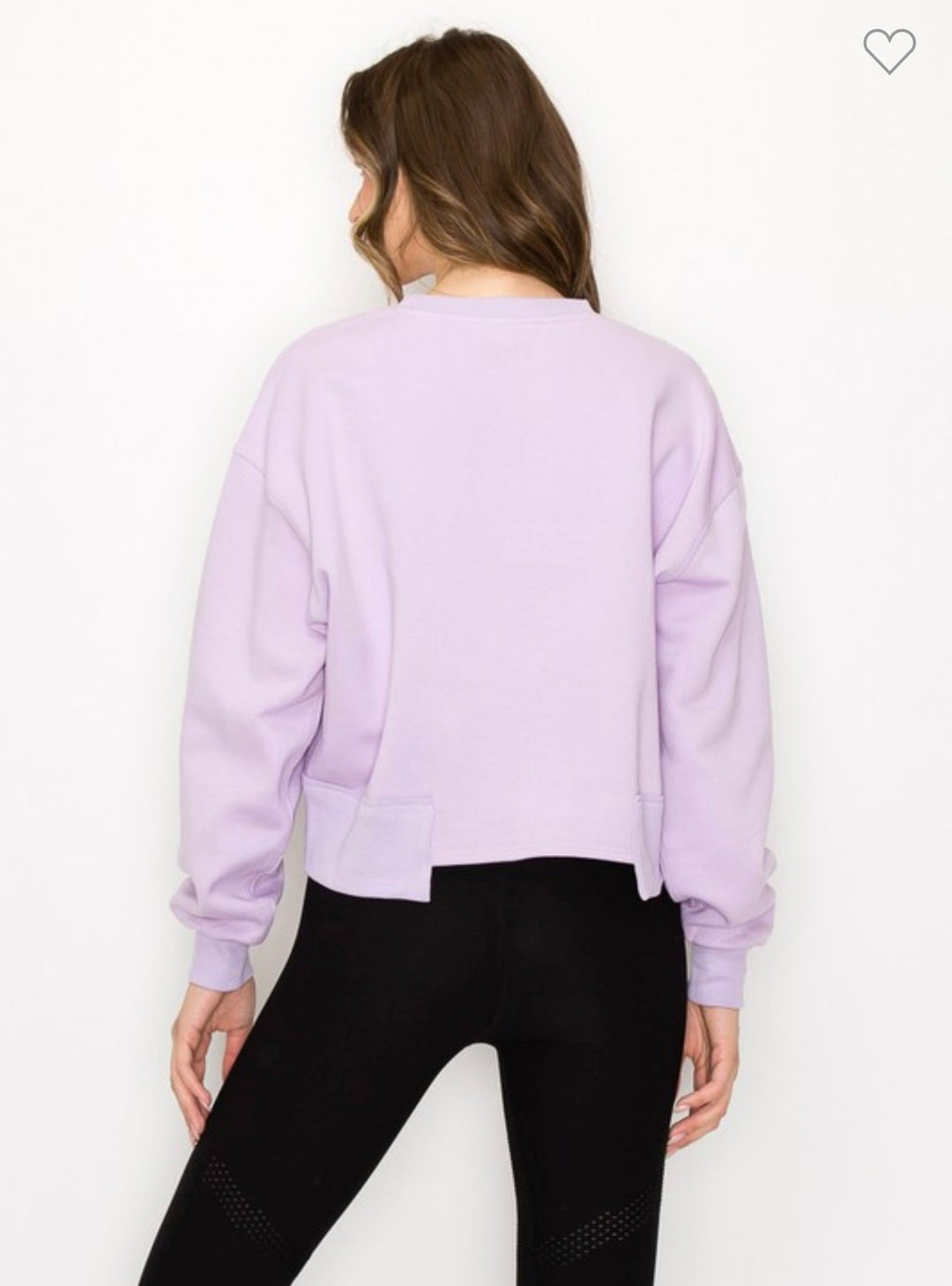 Sweatshirt Court Oversized pour Femme en Coton 1